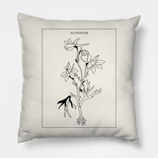 Delphinium Pillow