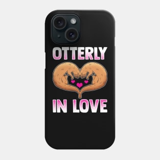 Cute Otterly In Love Otter Pun Utterly In Love Phone Case