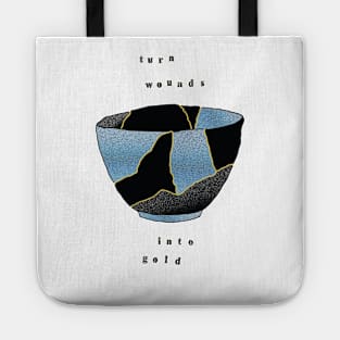 Kintsugi Bowl Turn Wounds Into Gold Tote