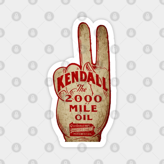 Kendall Vintage Motor Oil USA Magnet by Midcenturydave