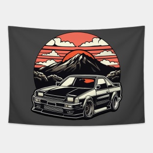 JDM car Japanese Retro Car Racing Drifting Legend Tuning Tapestry