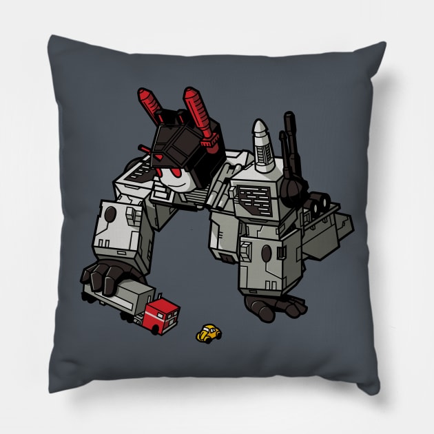 Heeding the Call of Play Time Pillow by crackerbox