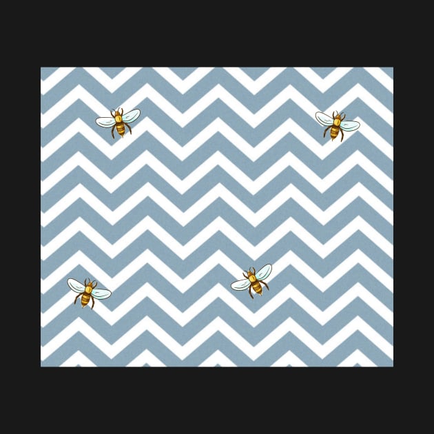 Chevron and Bees by gillys