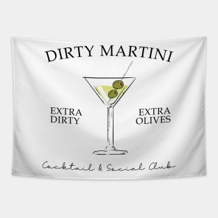 Dirty Martini Cocktail Social Club Tapestry