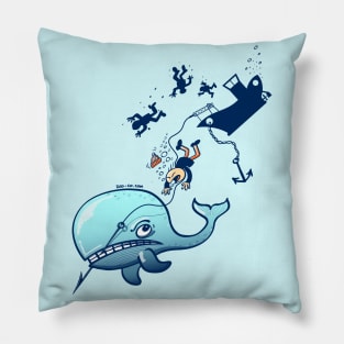 Whales are furious and are reacting against whalers Pillow