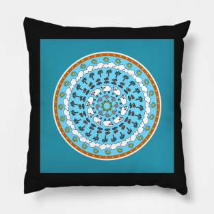 "Take a Hike" kiwiana Mandala Pillow