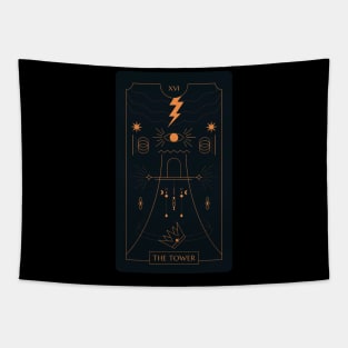 The Tower Tarot Card Tapestry