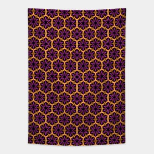 Honeycomb with Stars Tapestry