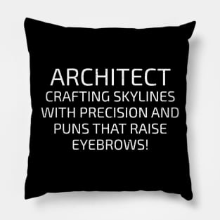 Architect Crafting Skylines with Precision Pillow