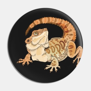 Bearded Dragon Sticker Pin