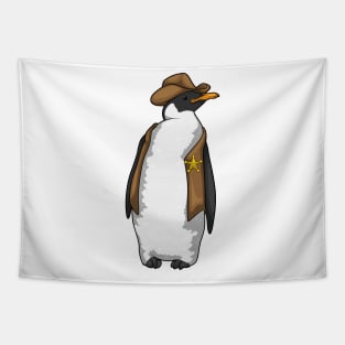 Penguin Sheriff Tapestry