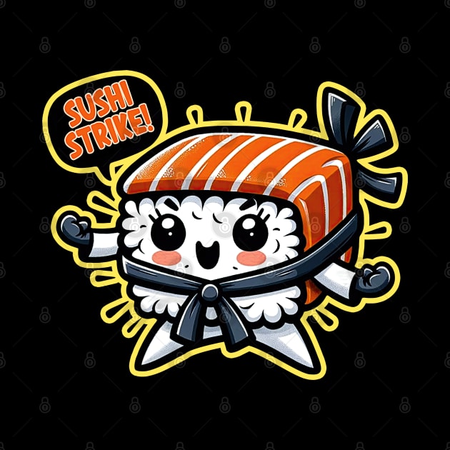 Sushi Strike: Kawaii Chibi Roll Out by KUH-WAI-EE