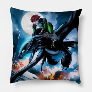 Hiccup and Toothless Firepower Pillow