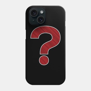 Question mark with wavy lines Phone Case