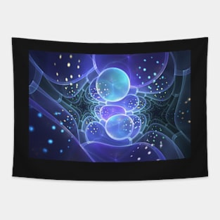 Blue ice labyrinths Tapestry