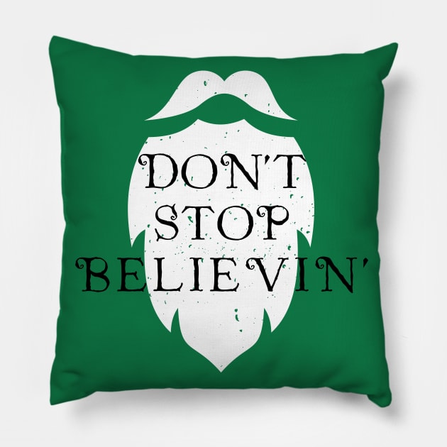 Don't Stop Believing Pillow by chriswig