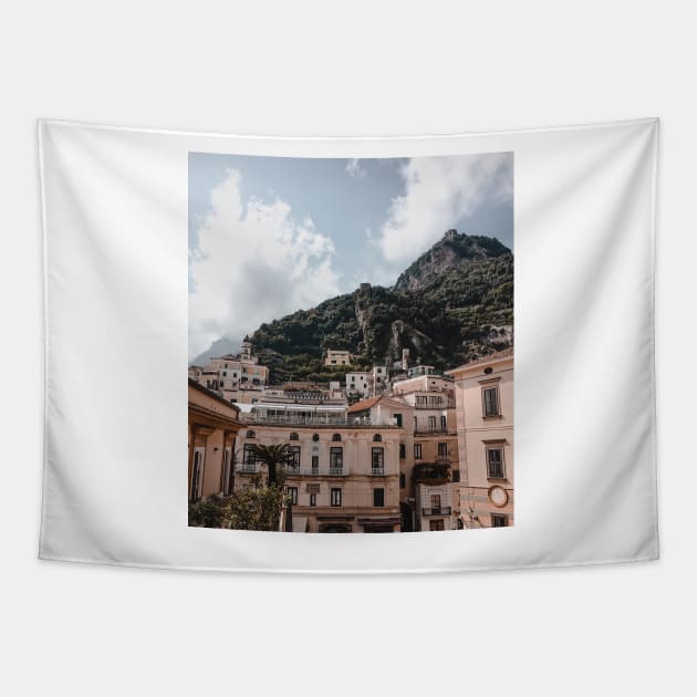 Amalfi, Amalfi Coast, Italy - Travel Photography Tapestry by BloomingDiaries