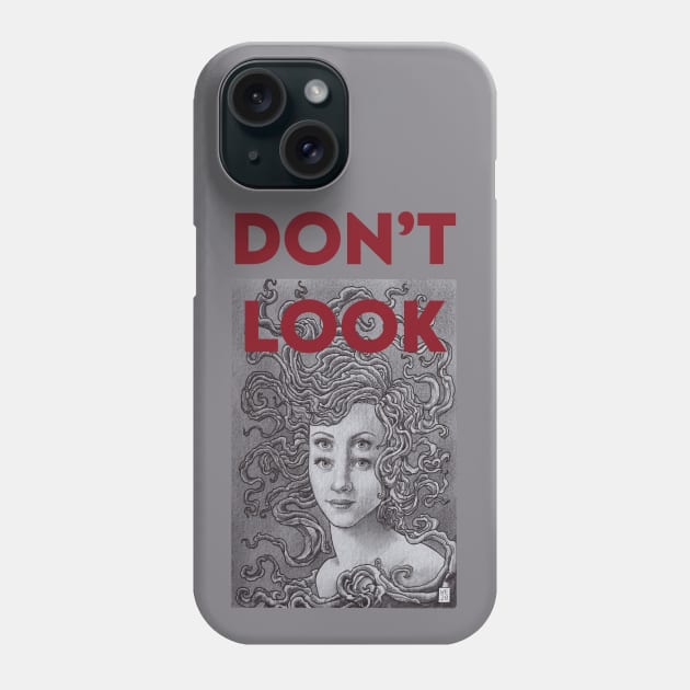 don't look , strange four eyed girl Phone Case by weilertsen