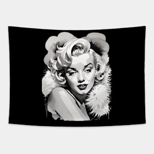 Marilyn Monroe Illustration Fanart Tapestry