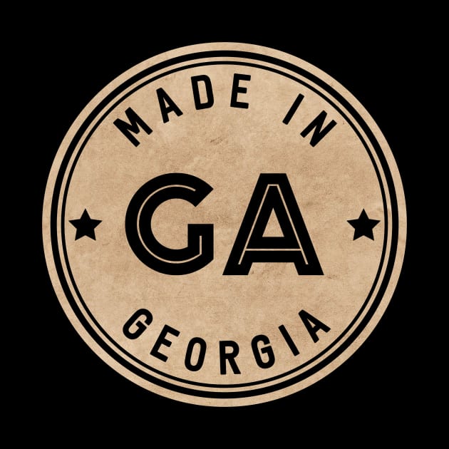 Made In Georgia GA State USA by Pixel On Fire
