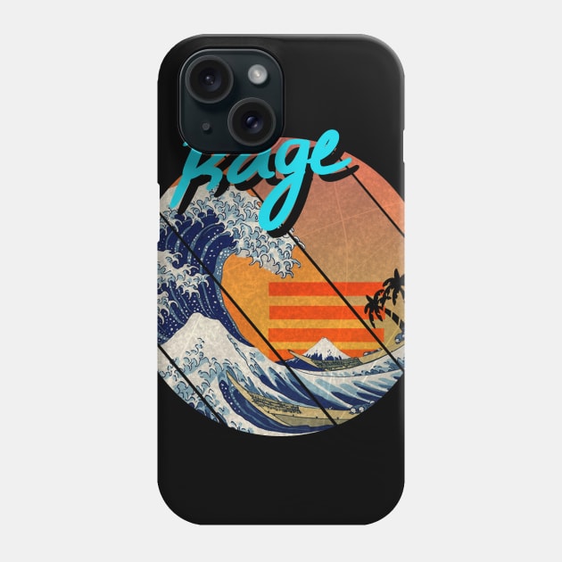 The Great Wave Retro - Rage Phone Case by A Comic Wizard