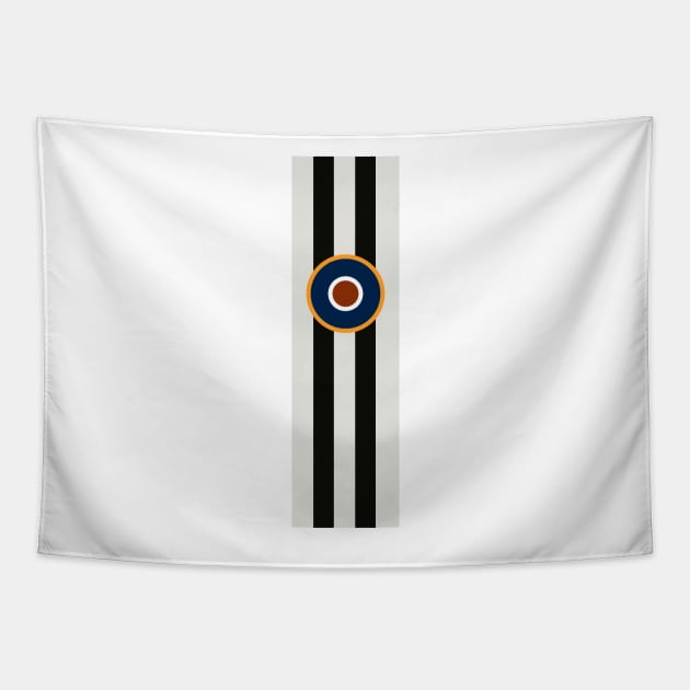 D-Day Stripes with RAF Roundel Tapestry by rgrayling