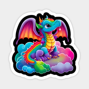 cute colorful dragon 3 Magnet