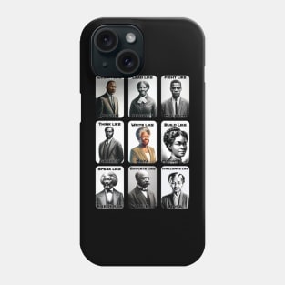 Heroes of Black History, Civil Rights Leaders Phone Case