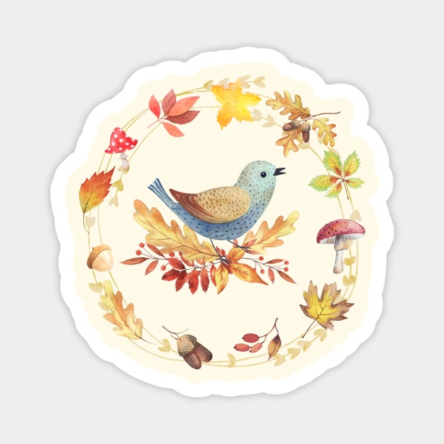 Welcome Autumn Magnet by LittleBunnySunshine