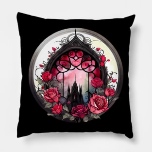 Gothic Rose Church Window Pillow