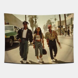 retro california street people Tapestry