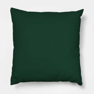 Deep Green From Green and Dusty Blue Abstract Collection Pillow