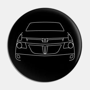 Pontiac Aztek outline graphic (white) Pin