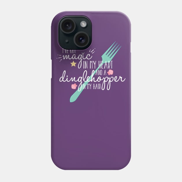 Dinglehopper in my Hair Phone Case by 5571 designs