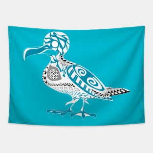 blue summer seagull pattern ecopop Tapestry