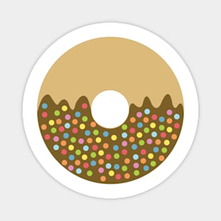 Donut Art Chocolate with Sprinkles Magnet