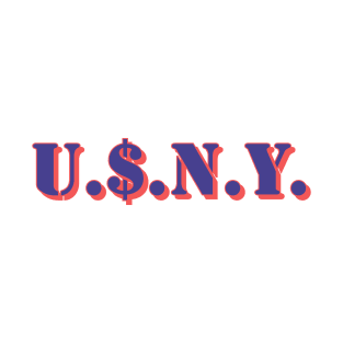 U.S.N.Y. stencil T-Shirt