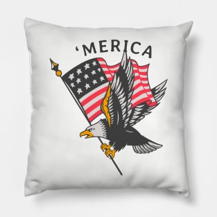 Eagle 'Merica 4th of July Pillow