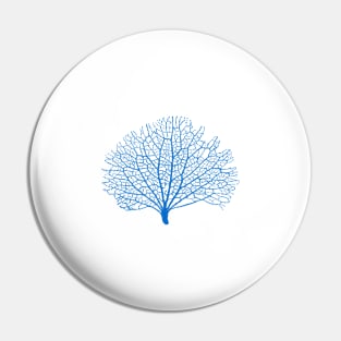 blue sea fan coral silhouette Pin