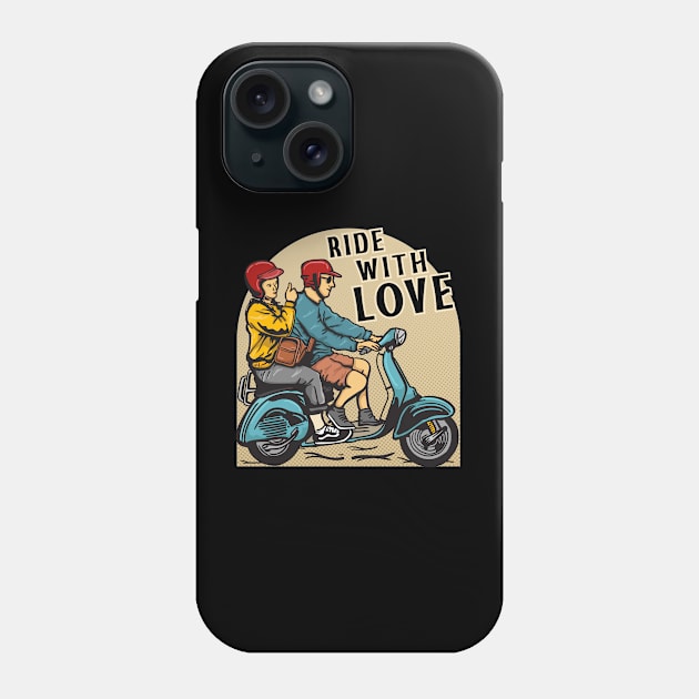 Vespa tamasya Phone Case by Stenau Artwerk