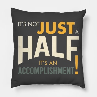 Half Marathon Runner Saying Pillow