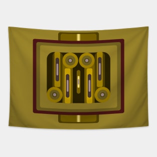 Gear with geometric shapes Tapestry