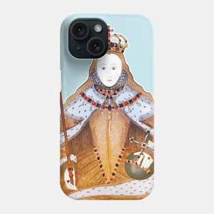 Queen Elizabeth I - historical illustration Phone Case