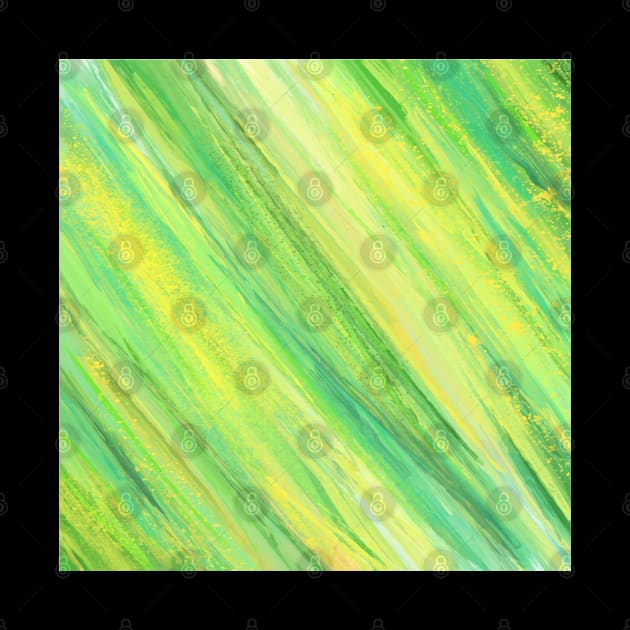 Beautiful Dual color Yellow and Green Abstract Design by Eskitus Fashion