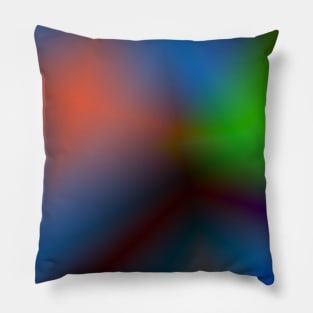 blue black green abstract texture Pillow