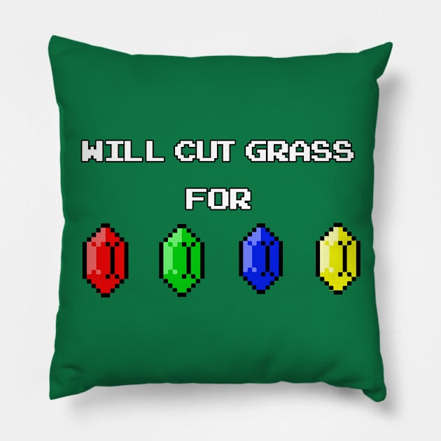 The Legend of Lawn Care Pillow by tonezone