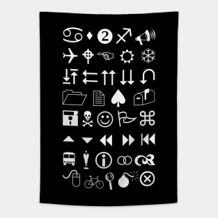 Classic Font Images Tapestry