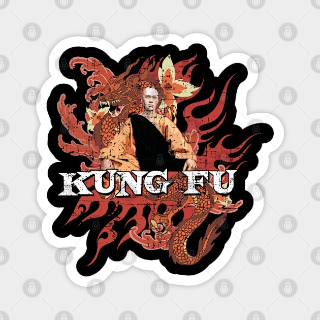 Kung Fu, distressed Magnet by MonkeyKing