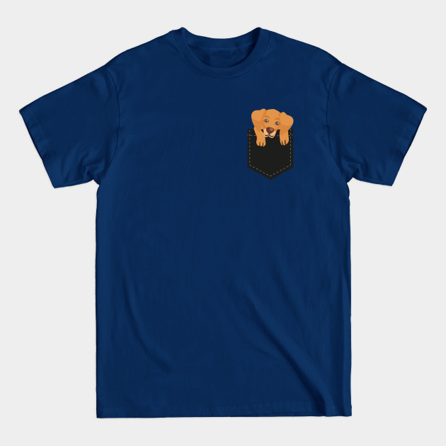 Disover Funny Golden Retriever In Your Pocket - Golden Retriever In Your Pocket - T-Shirt