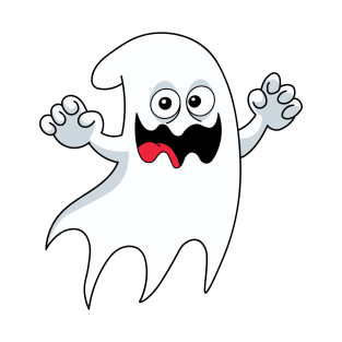 Halloween cute ghost, cartoon ghost, Halloween character T-Shirt